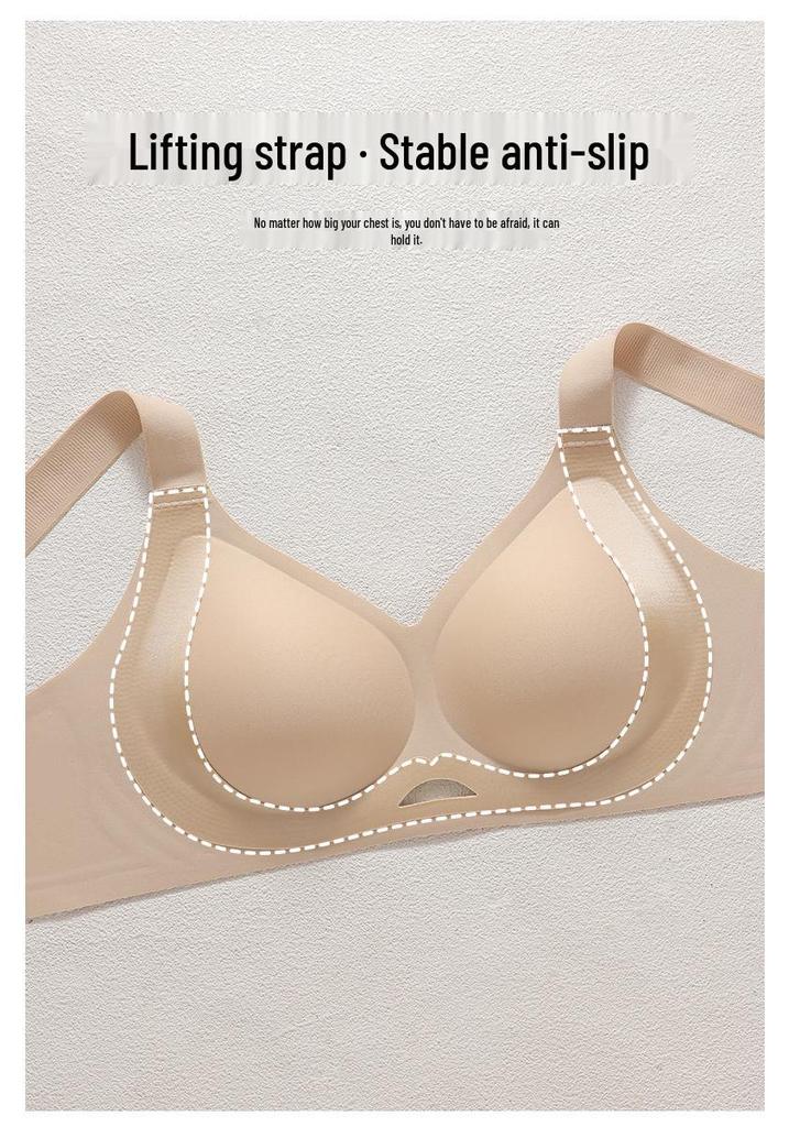 Summer Seamless Support Bra for Large-Breasted Women: Flattens, Lifts, and Gathers for a Slimmer Look