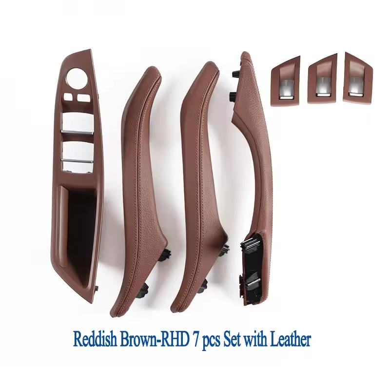 Price F10 F11 LHD RHD Leather Interior Door Pull Handle Assembly for BMW 5 Series F10 F11 F18 520i 523i 525i 528i 535i