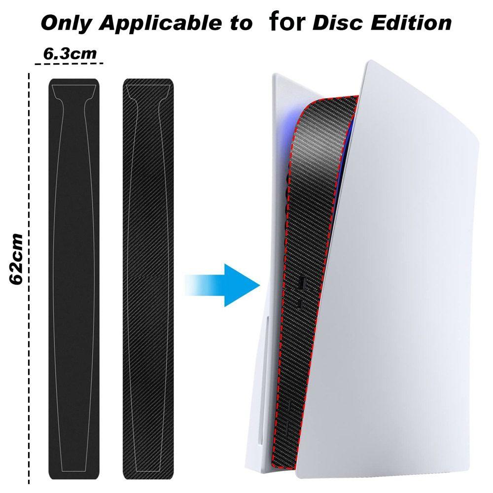 Carbon Fiber Decal Aesthetic Skin Game Console Decor Strip Sticker Frosting Sticker Protective Film
