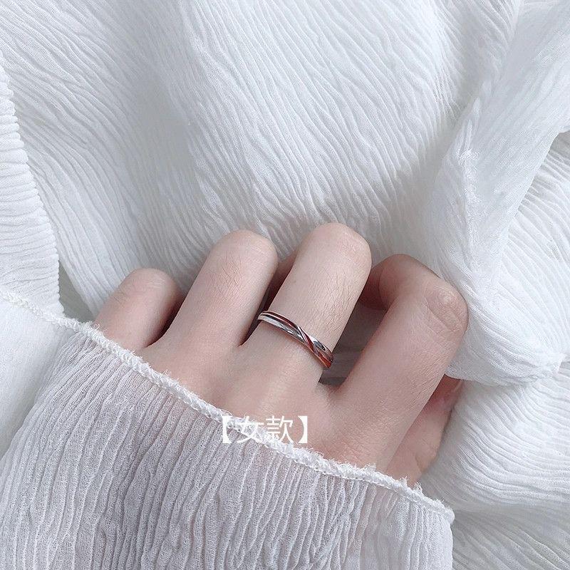 

Пересекающееся красной линией парное кольцо, пара красных эпоксидных открытых колец для мужчин и женщин, модное и простое парное кольцо Мёбиуса