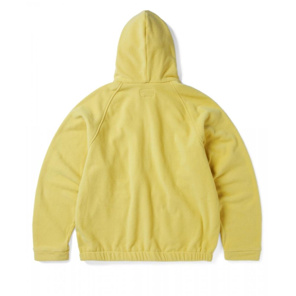 Thisisneverthat Hooded Fleece Half Zip Pullover Yellow