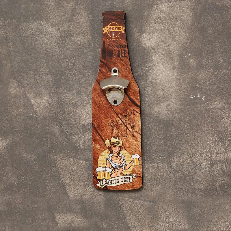 Personalized Creative Wall Pendant Bottle Opener For Restaurant Barbecue Shop Unique Bar Essential Decorative Wall Art