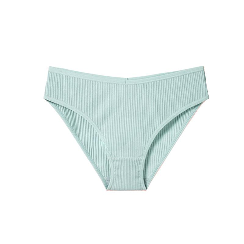 Girls' Panties with Breathable Crotch Pure Cotton Thread Mid Waist Comfortable Sexy Lifting Buttocks Women's Underwear
