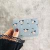 Women Cute Wallet Cow Print Pu Leather Business Card Holder Female Girl'S Coin Pouch Women Tri-Fold Cartoon Carteras Para Mujer