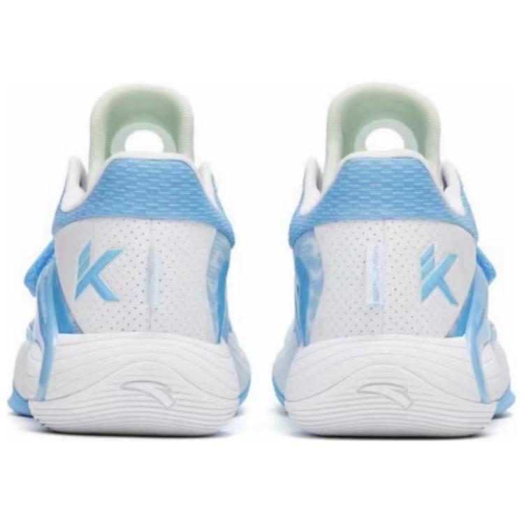 Anta Water Flower 5 Nitrogen Technology Wear Resistant Waterproof Low Top Basketball Shoes Women sneaker Blue White 122321108-1