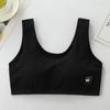 Teen Girls Middle High School Puberty Thin Wireless Cotton Sports Bra Vest