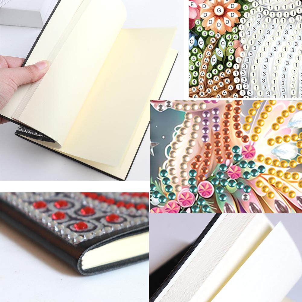 Cute Animal 5D Diamond Painting Notebook DIY Diamond Art Diary Book Journal Notebook Diamond Art Diary Book for Adults Kids
