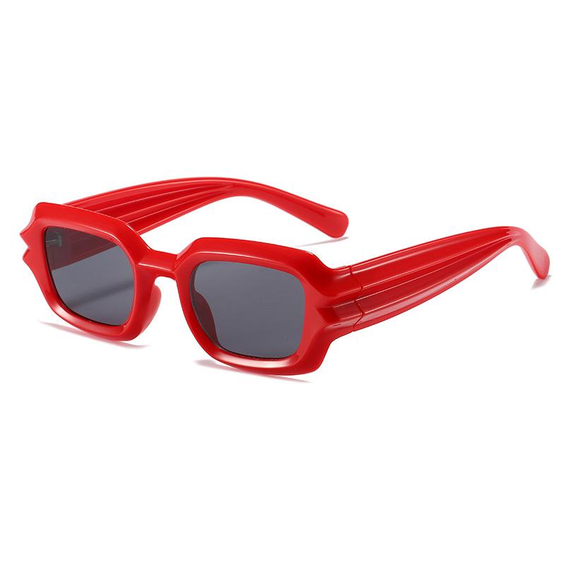 Box Sunglasses Cyberpunk Personality Sunglasses Corrugated Legs Hip Hop Sunglasses