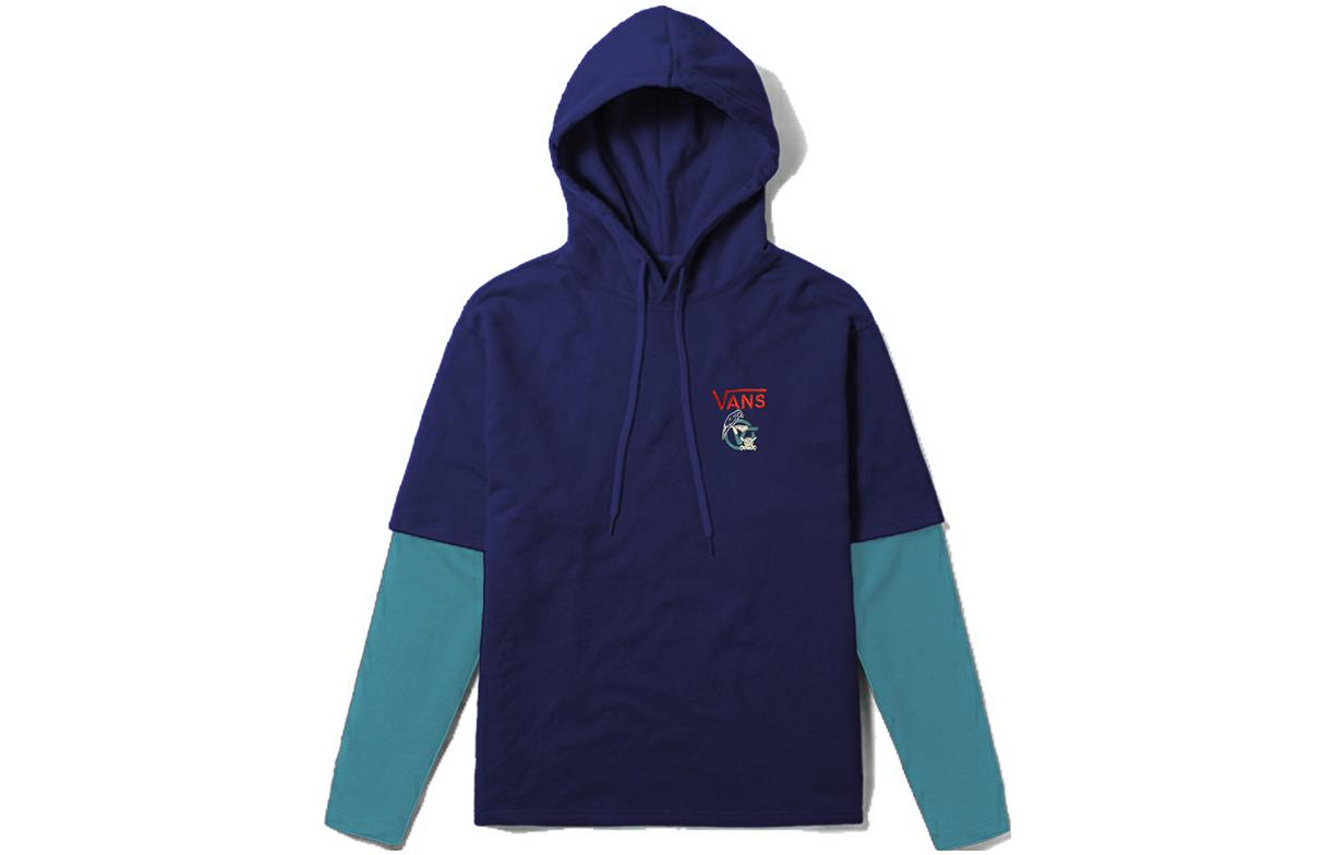 Vans Sweatshirts Unisex Blue Crew Neck Moderate Regular VN0A5F3PLKZ M