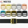 2/4/10Pcs Meetee 19/25/32/38mm Metal Adjustable Buckle Bag Straps Tri-Glide Clasp Webbing Connect Slider Buckles DIY Accessories