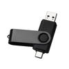 Custom Metal Dual-Head USB Flash Drive - Large Capacity with Logo Printing, Compatible with Computers and Mobile Phones