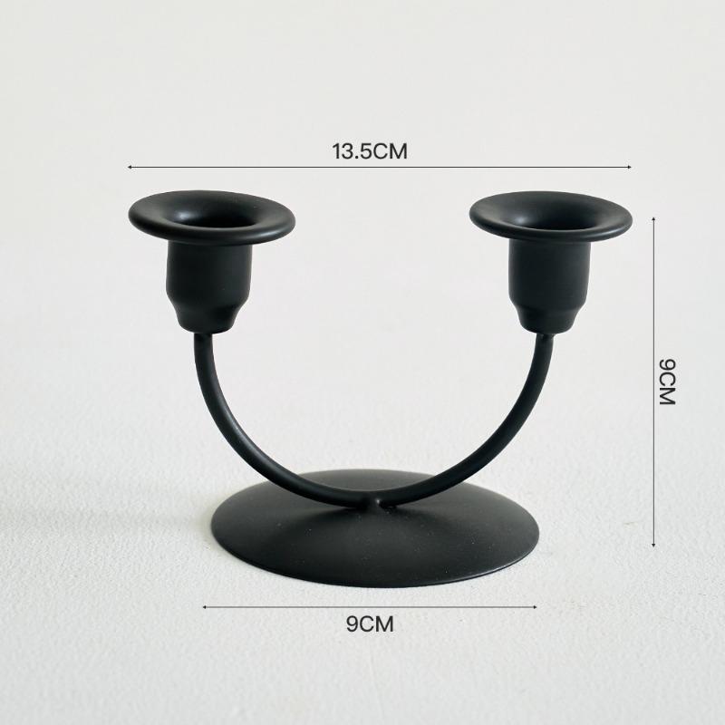 

Романтический ужин при свечах Железный подсвечник Декоративные элементы Фотореквизит Атмосфера Short style чёрный