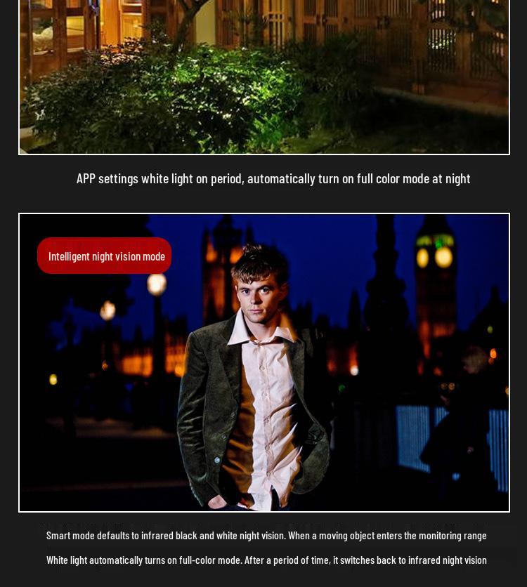 HD Smart Wireless Waterproof Dual-Lens Outdoor Network Camera