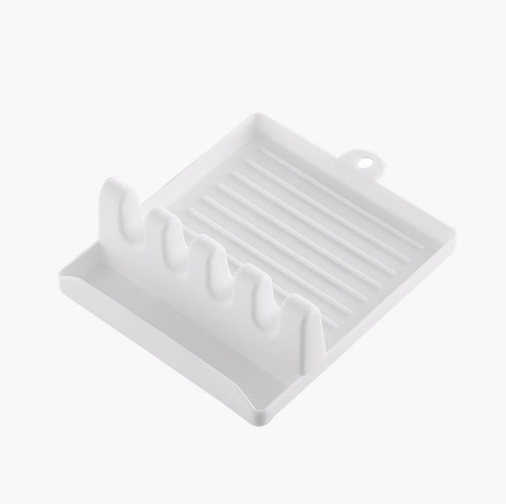 Kitchen Lid Rack, Household Spatula Rack, Cushion Holder, Tableware Storage,Multifunctional Plastic Shelf, Soup Spoon Shovel Mat