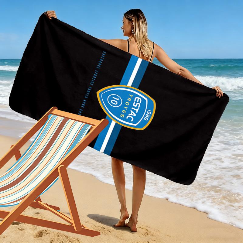 Troyes AC Print Beach Towel, Large Soft Quick Dry Towel for Beach Camping Swimming