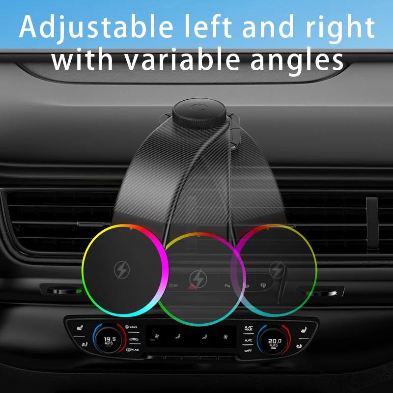 Car Magnetic GPS Phone Holder Stand 15W Wireless Charger Cellphone Bracket For Magsafe iPhone 17~12 Pro Max Fast Charging Mount