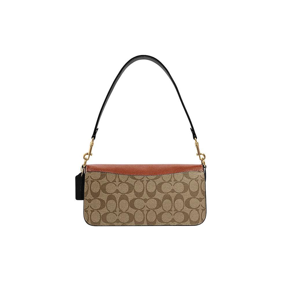 Neue COACH Umhängetasche aus Rindsleder, Tragbare Umhängetasche Groß Damen Khaki & Braun CE560-IME7V