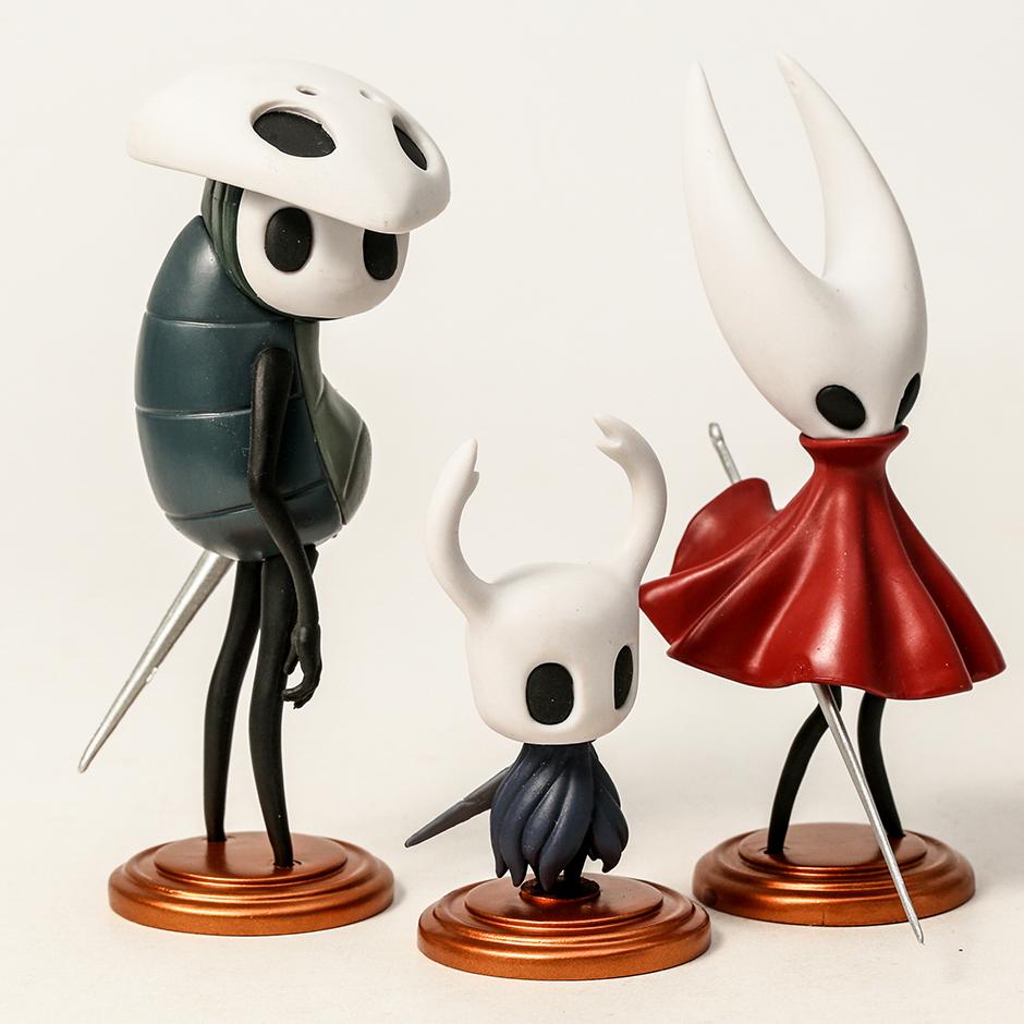 Hollow Knight Silksong Hornet Quirrel Herní figurky Sběratelský model Panenky Dárky 3ks/sada