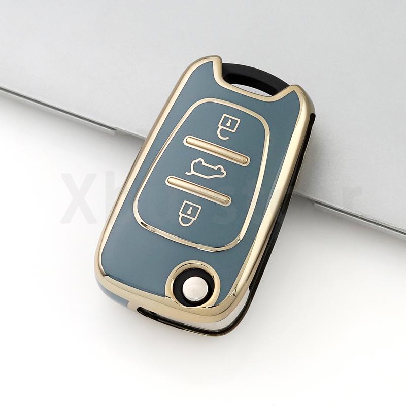 

Tpu Car Flip Key Case Keyless For Hyundai Azera Veracruz Veloster I20 I30 Elantra Kia Rio K7 K5 Sportage Sorento Holder Fob