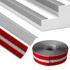 1PC 1mx9.8cm L-shape Stair Edge Protector Step Anti-skid Tape PVC Wrapped Corner Pressure Edge Strip for Indoor&Outdoor