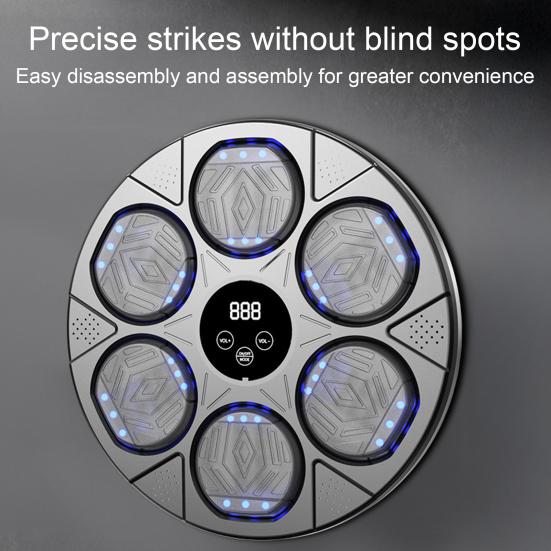 Muziek Boksmachine met Handschoenen Wandmontage Snelheidsmodi Verstelbaar LED-Display Elektronische Bokstrainer Doel Stootkussen Trainingsapparatuur