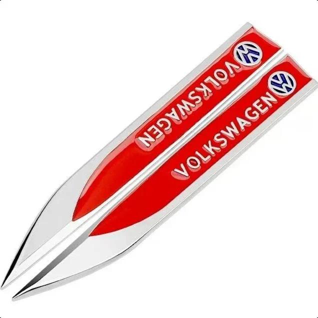 2025 Hot 1PCS 3D Metal Car Body Side Fender Badge For Volkswagen VW Golf 7 6 5 GTD GLI Logo Sticker Emblem Decals Styling Access