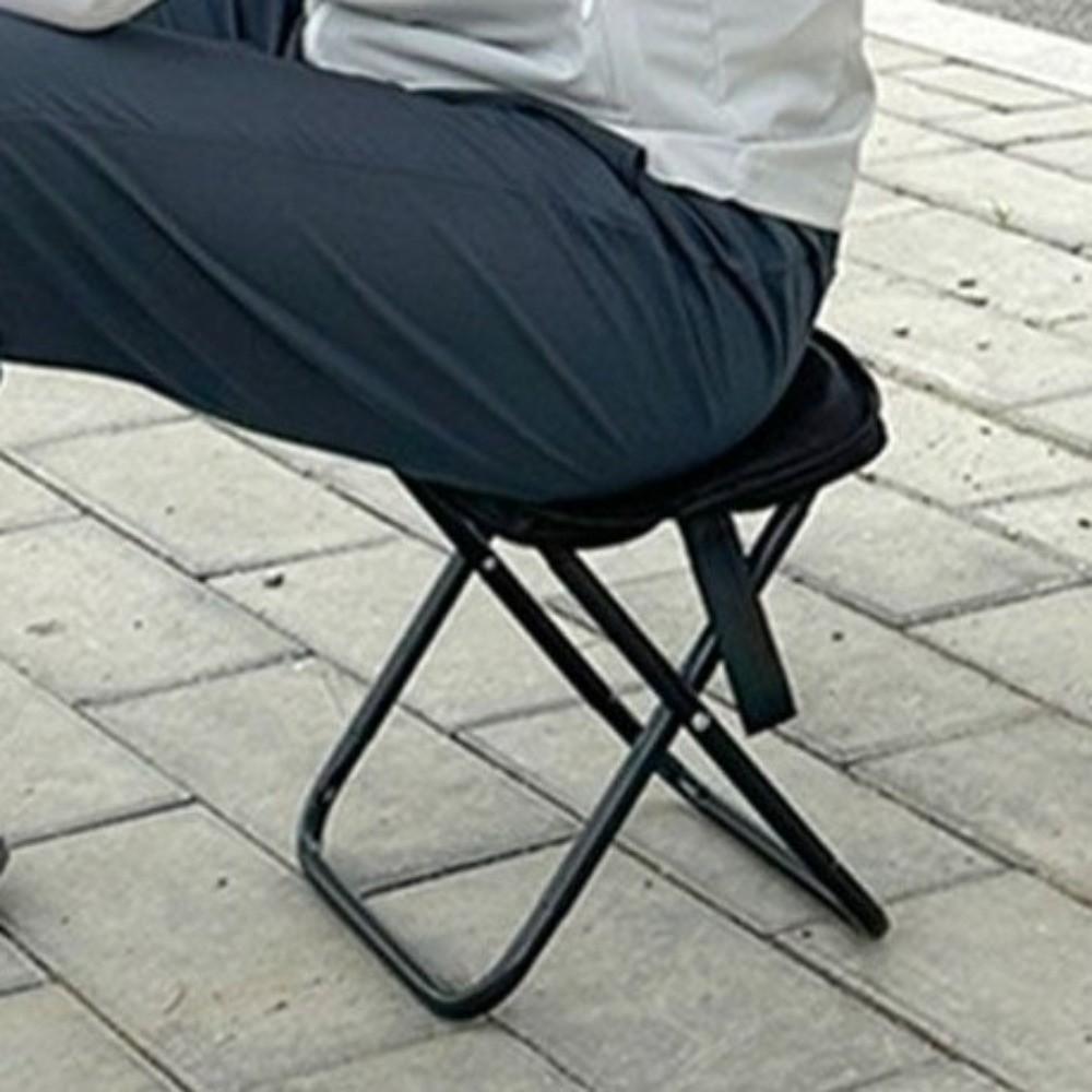 Solid Color Portable Zipper Campstool Ultra-light Outdoor Picnic Bench Compact Camp Chair  Hiking