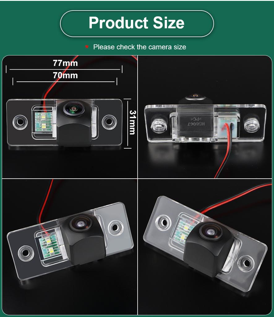 AHD 1920x1080P Fisheye Car Reverse Backup Rear View Camera For Volkswagen VW Jetta Bora Polo Golf MK4 A4 MK5 A5 Golf 4 5