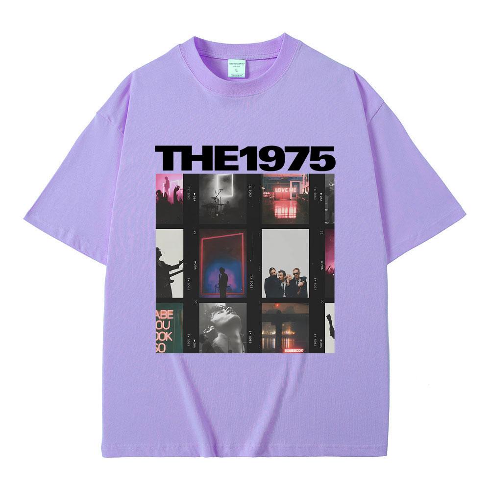 Britská indie alternativní rocková kapela The 1975 Grafické tričko Pánské Vintage Gotická trička Pánské Dámské Ležérní Oversized Tričko Topy