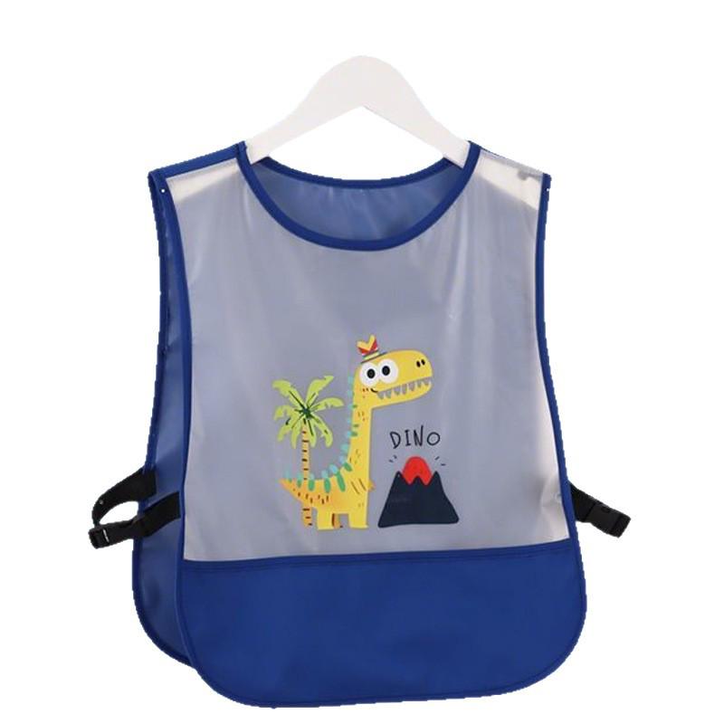 Breathable Mesh Baby Bib: Waterproof, Stain-Proof, Sleeveless Coverall for Infants and Toddlers.
