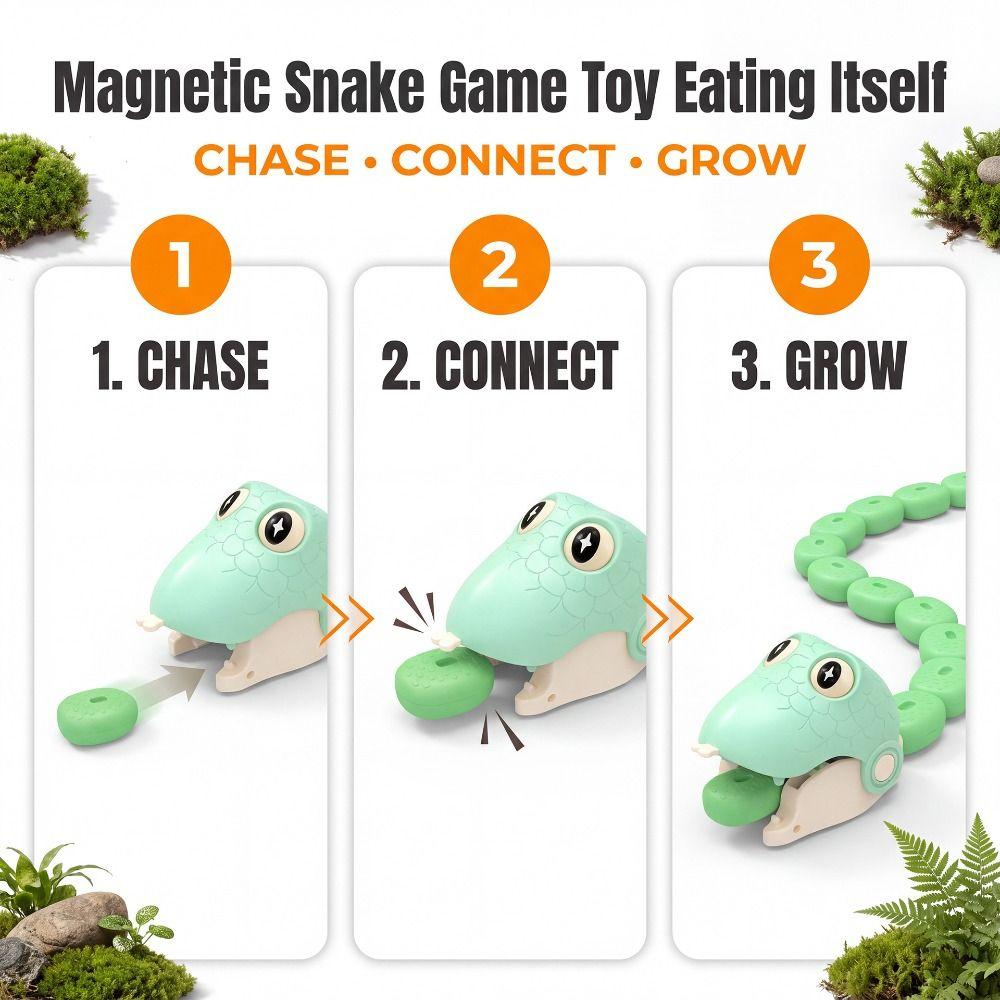 Magnetic Remote Control Car Interactive Greedy Snake Car Magnetic RC Car Tabletop Game