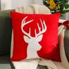 Christmas Decorative Pillow Cover 45x45cm Throw Pillowcase Christmas Decorations Home Cushion Cover for Sofa Bedroom