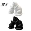 Couple Anniversary Keepsake 3D Printed Cat Figurine, Cute Mother And Baby Kitten Statue, Housewarming Gift for Friends Minimalist Animal Ornament
