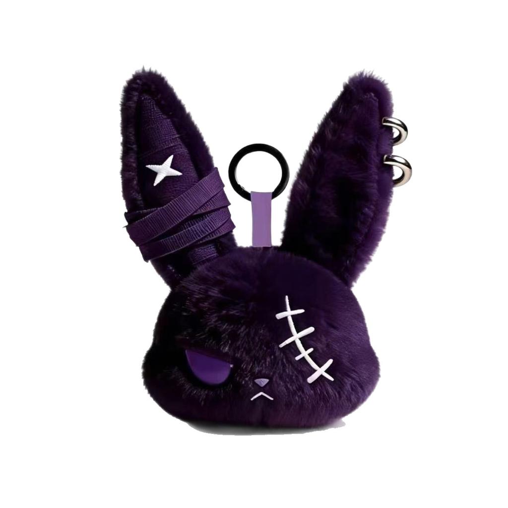 Dunkles Stil Hasen-Stofftier, Niedliche robuste Kaninchen-Stoffpuppe, Hochwertiges Tier-Stofftier-Geschenk