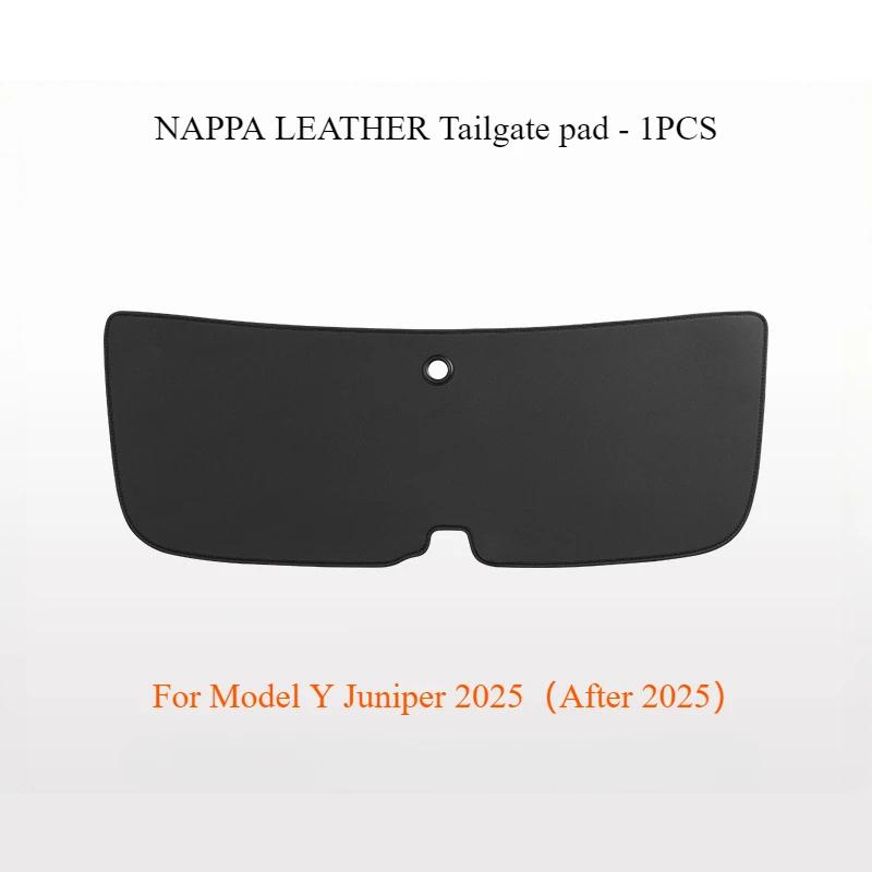 Anti Kick Pads for Tesla Model Y Juniper 2025 Whole Car Nappa Leather Interior Decoration Rear Seat Backrest Mats Accessories
