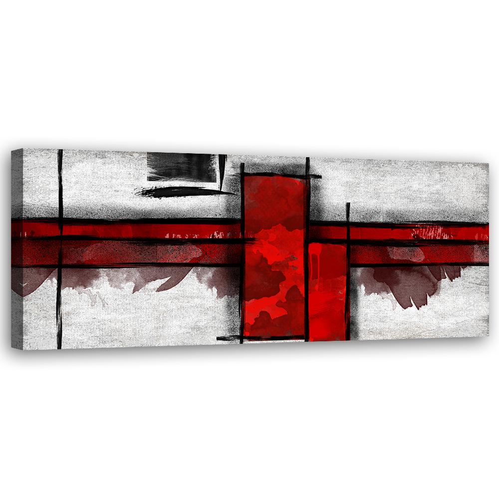Canvas Print, Red Rectangles