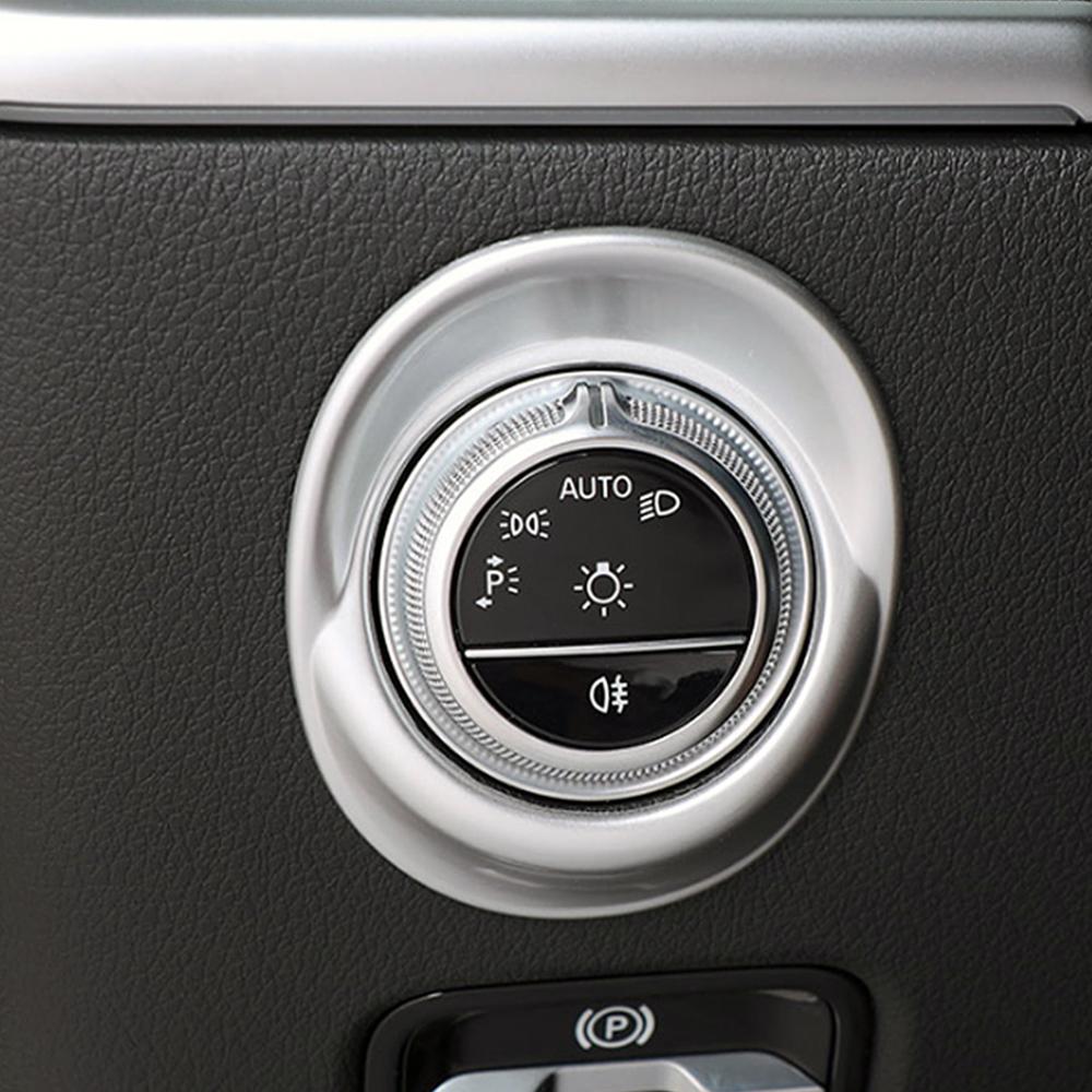 Pro Mercedes Benz třídy C W206 2024 2024 C200 C220 C260 C300 Spínač světlometů Kryt rámu Ozdoba Nálepka
