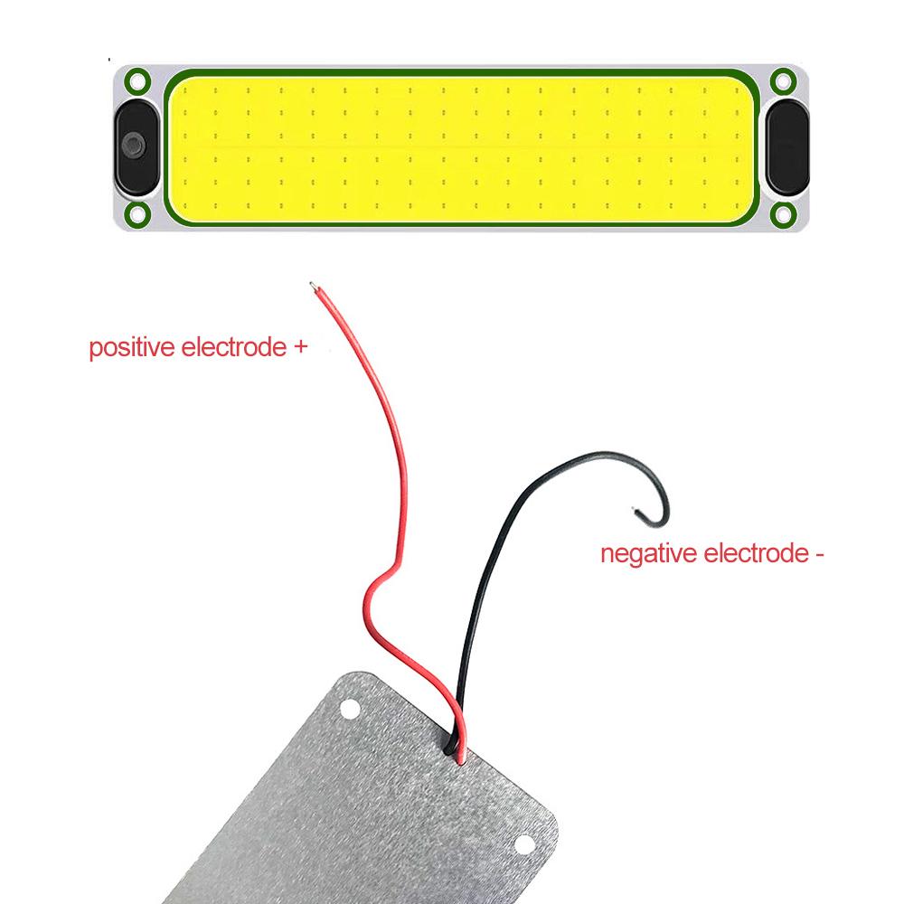 1/2PCS LED Car Interior Light 12V 24V Highlight COB Cabin Car Reading Night Strip Light with On Off Switch For Lorry Truck RV