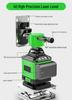 High-Precision 16-Line Automatic Laser Level with Infrared Green & Blue Light