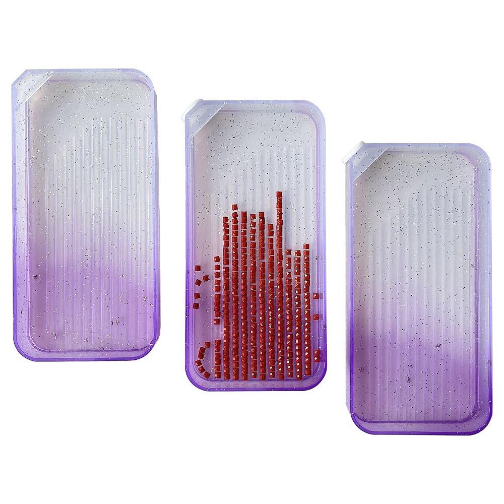 4/7/13Pcs Large Capacity Gradient Diamond Painting Trays Drill Storage Container for Nail Art