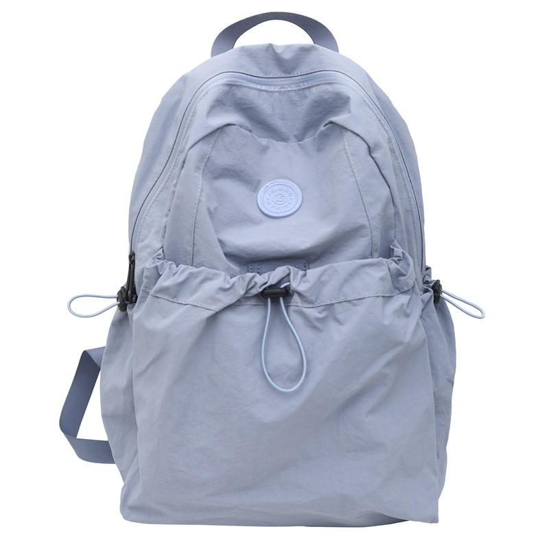 New Backpack Nylon Women's Large Capacity Computer Bag Female College Student Simple Backpack Male High School Student Schoolbag