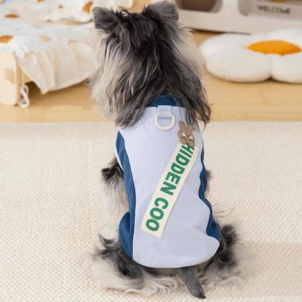 Super dehnweste für Hundesport Atmungsaktives Netz Farbblockiertes Haustier-T-Shirt Weiches Schnell trocknendes Kurzes Haustierhemd Outdoor-Aktivitäten