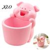 Decorative Desk Accessories 3D Printed Cute Piggy Storage Pot, Cartoon Pig Shaped Pen Holder, Decor Makeup Brush Organizer, Multifunctional