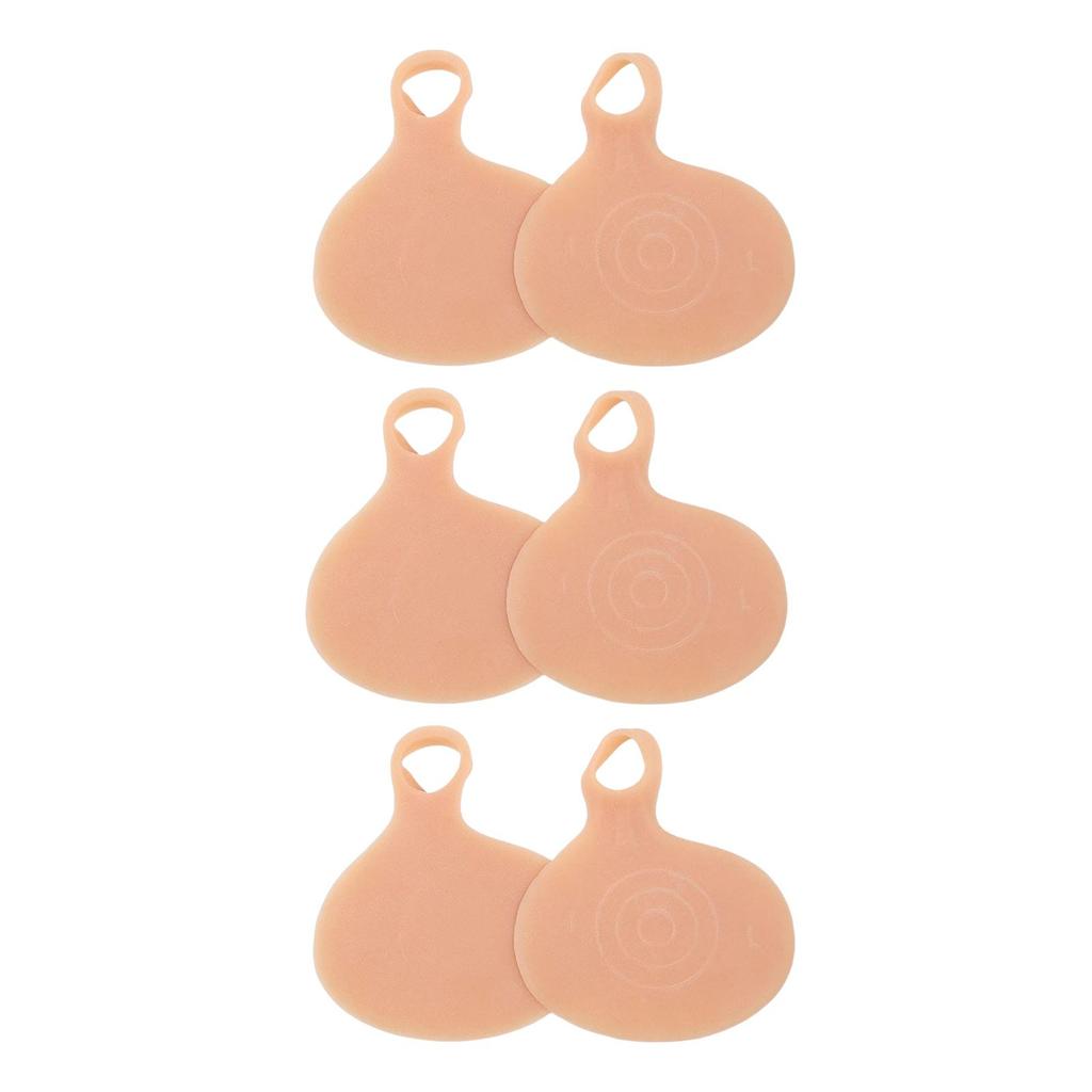 3 Pairs Foot Pads Strechy Shockproof Anti Slip Support for Sports Shoes High Heels , Skin Color