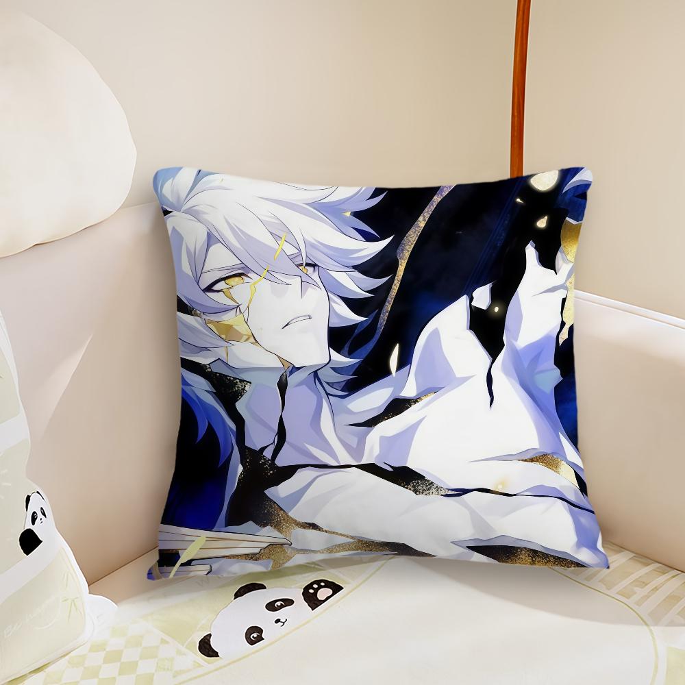 Game Honkai Star Rail Phainon cushion cover Plush Fabric Soft Double Sided Print Sofa Cushion Cover Throw Pillow Covers