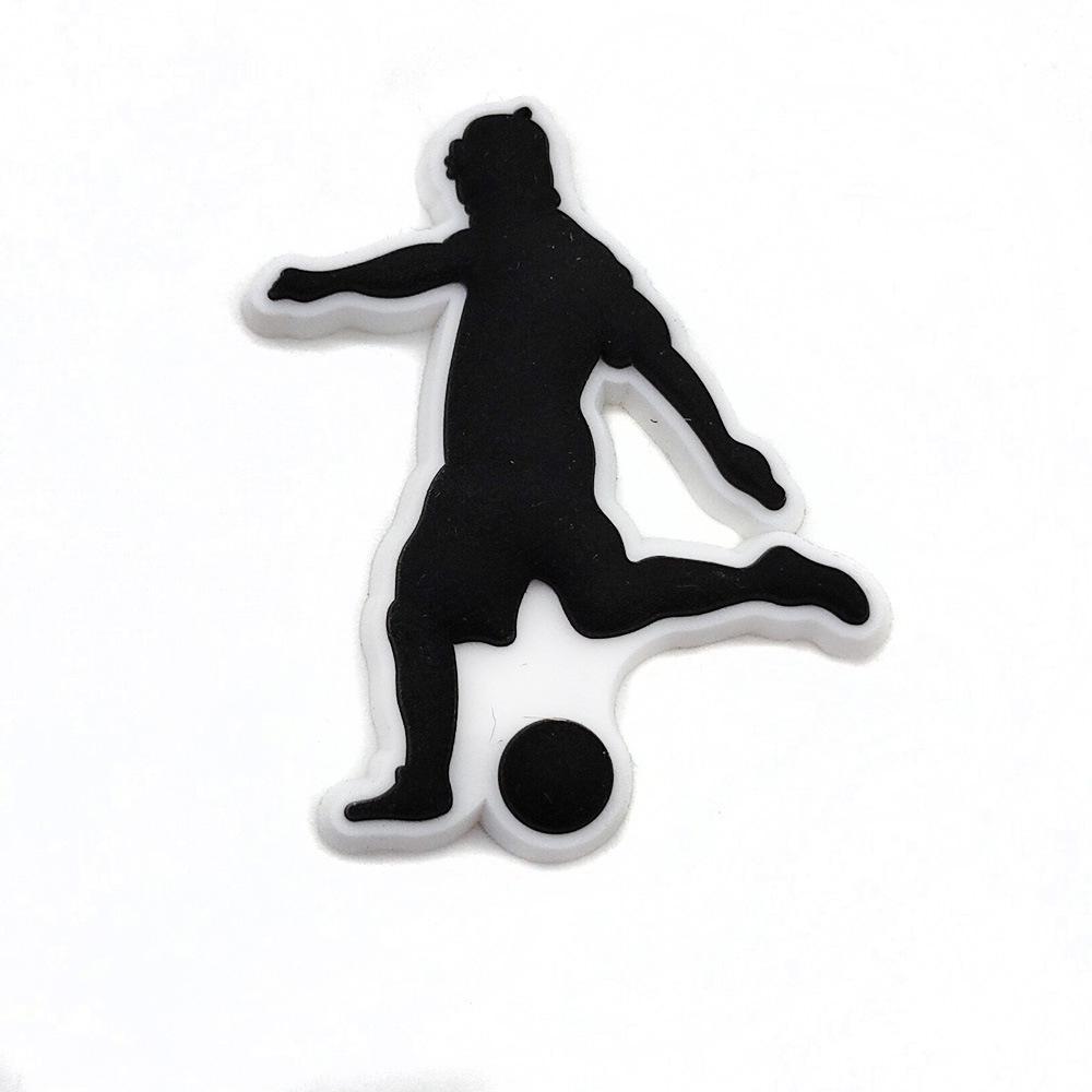 Football Crocs Charms - Soft PVC Shoe Decorations & Accessories