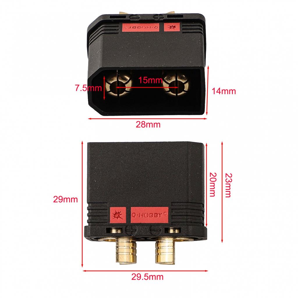 Efficient QS8S Battery Connector Set for High Voltage Applications