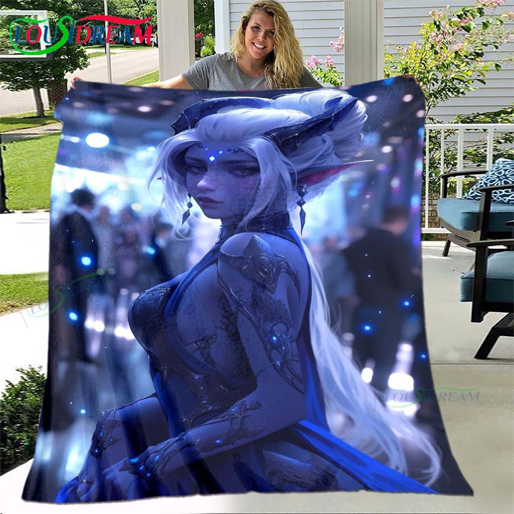 Game Sexy Cartoon Night Elf Soft Blanket Sports Living Room Bedroom Sofa Bed Blanket Gift Travel Office Lunch Break Blanket