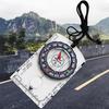 Outdoor Compass with Magnifier Ruler Scale Multifunctional Camping Hiking Backpacking Survival Orienteering Compass Navigation Tool