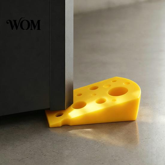 Möbelschutz Türstopper 3D-gedruckter Käse Türstopper, Rutschfester Türstopper, Stabile Basis Keilstopper Keil, Schützt Wände Möbel,